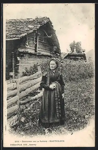 AK Hauteluce, Costumes de la Savoie, Auvergne