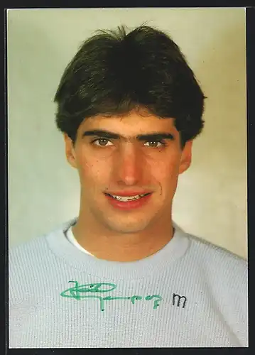AK Skisportler Joel Gaspoz, Portrait, Autograph