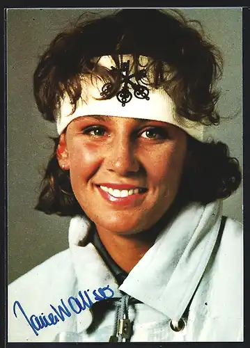 AK Skisportlerin Maria Walliser, Portrait, Autograph