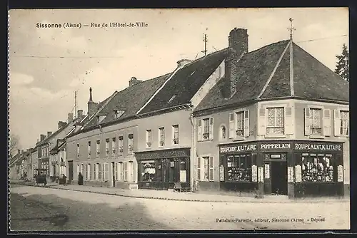 AK Sissonne, Rue de l`hotel-de-Ville