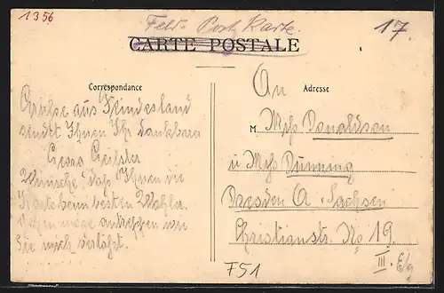 AK Jalons-les-Vignes, Rue des Rentiers