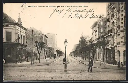 AK Le Raincy, Avenue du Chemin de Fer