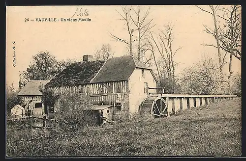 AK Vauville, Un vieux Moulin
