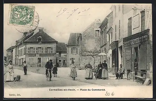 AK Cormeilles-en-Vexin, Place du Commerce