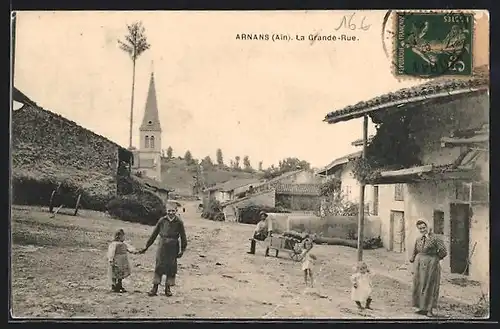 AK Arnans, La Grande-Rue