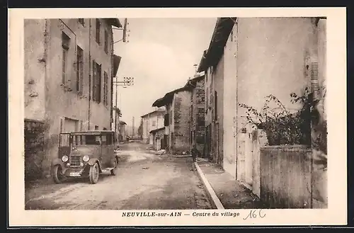 AK Neuville-sur-Ain, Centre du village