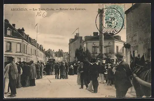 AK Argentan, Les Troix Croix, Retour des Courses