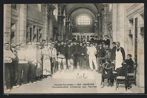 AK Barèges, Convaöescents militaires aux Termes