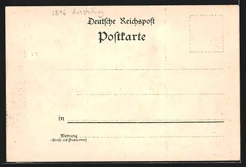 Künstler-AK Dresden, Ortsansicht aus früher Zeit