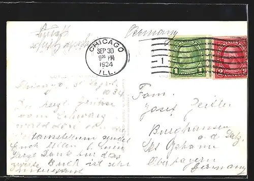 AK Chicago, IL, A Century of Progress 1934, Black Forest Village