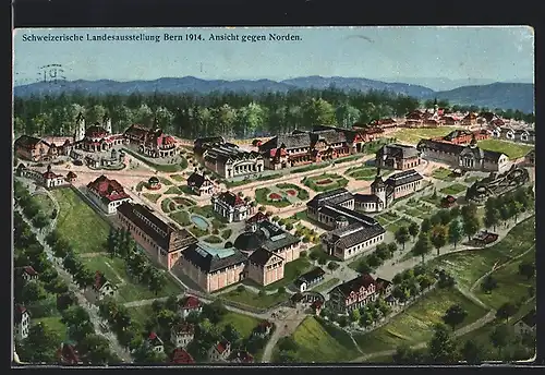 AK Bern, Schweizerische Landesausstellung 1914, Ansicht gegen Norden