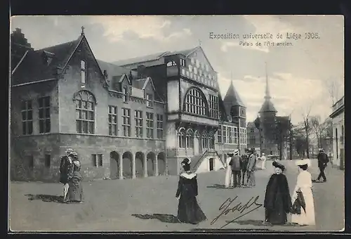 AK Liège, Exposition universelle 1905, Ausstellung-Palais de l`Art ancien