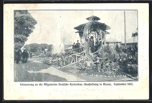 AK Mainz, Allgemeine Deutsche Gartenbau-Ausstellung 1901, Ausstellungsgelände