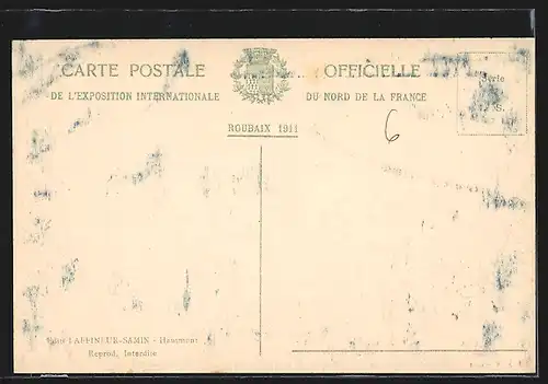 AK Roubaix, Exposition Internationale du Nord de la France 1911, Pavillon du Gouvernement Général de l`Afrique Occ. Fr.