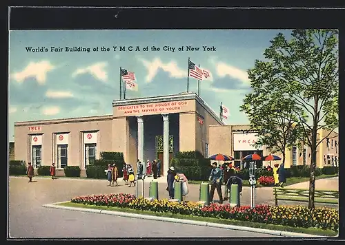 AK New York, World`s Fair Building of the YMCA of the City of New York
