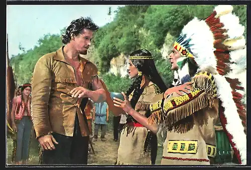 AK Filmszene aus dem Film Das war Buffalo Bill-Bild Nr. 49