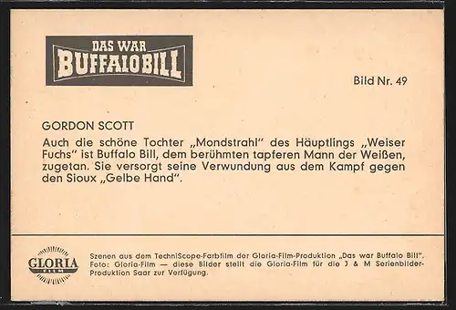 AK Filmszene aus dem Film Das war Buffalo Bill-Bild Nr. 49