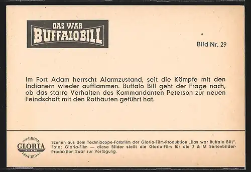 AK Das war Buffalo Bill, Im Fort Adam herrscht Alarmzustand...