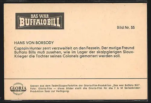 AK Filmszene aus dem Film Das war Buffalo Bill-Bild Nr. 55