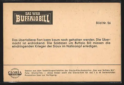 AK Film Das war Buffalo Bill, das Fort wird überfallen