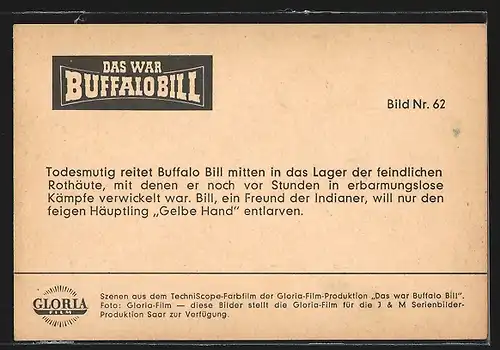 AK Buffalo Bill reitet in das Lager des feindlichen Stammes