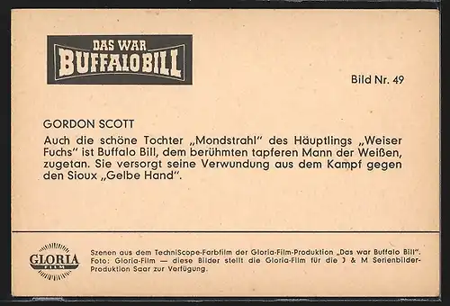 AK Filmszene aus dem Film Das war Buffalo Bill-Bild Nr. 49