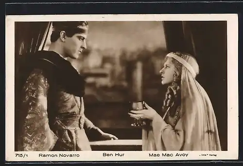 AK Ramon Novarro und Mae Mac Avoy im Film Ben Hur