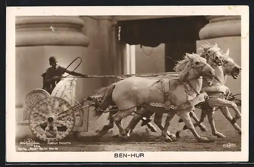 AK Ben-Hur, Ramon Novarro führt Pferdegespann