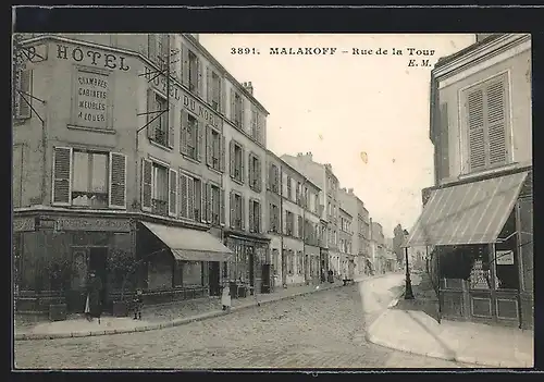 AK Malakoff, Rue de la Tour
