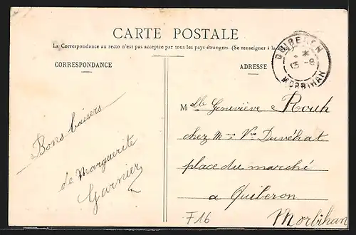 AK Rouillac, Rue de Jarnac et Place Thiers