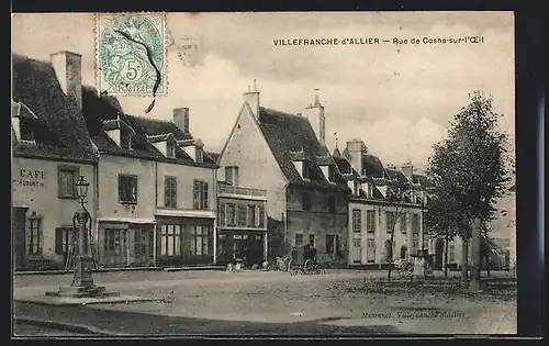 AK Villefranche-d`Allier, Rue de Cosne-sur-l`Oeil