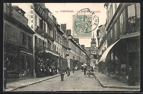 AK Compiègne, La Rue Saint-Corneille