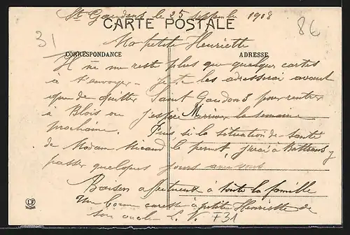 AK St-Gaudens, Entrée de la Sous Préfecture et Collège, Hotel Ferrière