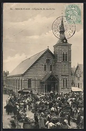 AK Berck-Plage, L`Église N.-D.-des-Sables