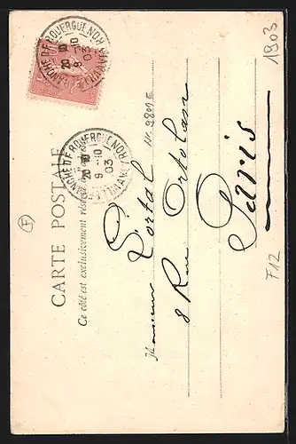 AK Villefranche-de-Rouergue, Rue de Lorraine