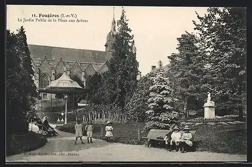 AK Fougères, Le Jardin Public de la Place aux Arbres