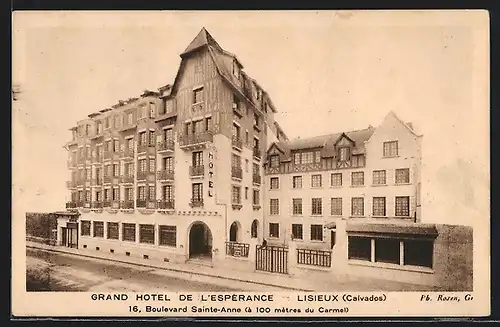 AK Lisieux, Grand Hotel de l`Espérance, 16, Boulevard Sainte-Anne