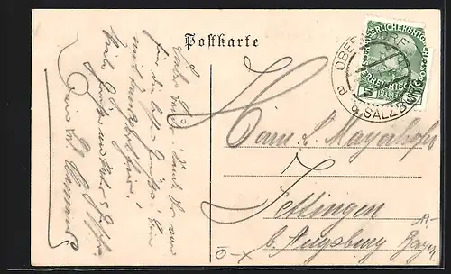 AK Oberndorf an der Salzach, Neu-Oberndorf, Brückenstrasse