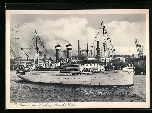 AK Hamburg-Amerika Linie Passagierschiff Oceana