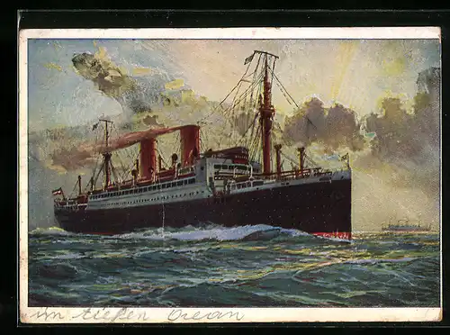 AK Passagierschiff Stuttgart auf hoher See, Norddeutscher Lloyd