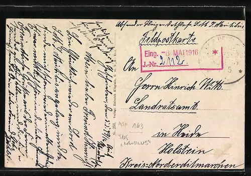 AK Torpedoboot 110 in voller Fahrt