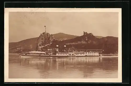 AK Dampfer Szentistvan auf der Donau
