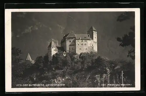 AK Gutenberg, Blick auf das Schloss