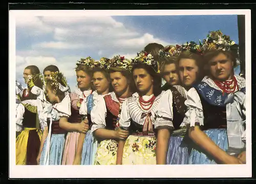 AK Glückliche Jugend Polens, Die Jugend der Welt will den Frieden, DDR-Propaganda