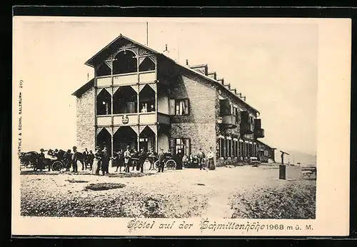 AK Schmittenhöhe, Hotel mit Pferdekutschen