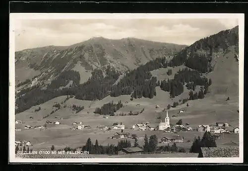 AK Riezlern, Ausblick auf die Ortschaft mit Fellhorn