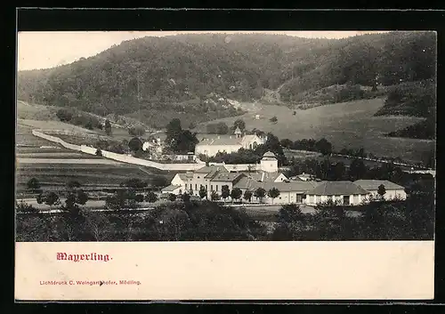 AK Mayerling, Teilansicht mit Wäldern