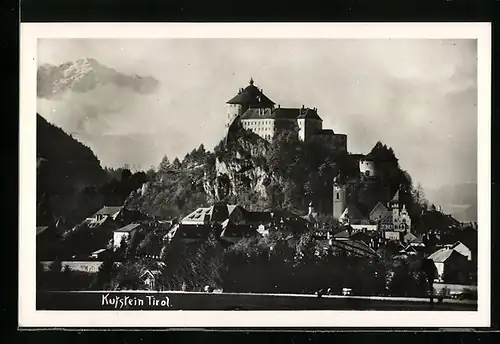 AK Kufstein /Tirol, Ortsansicht mit Schloss