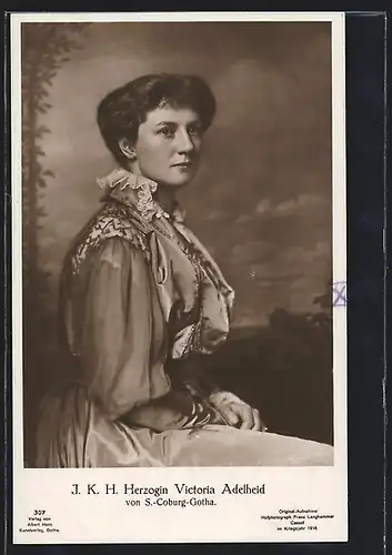 AK Herzogin Victoria Adelheid von Sachsen-Coburg-Gotha