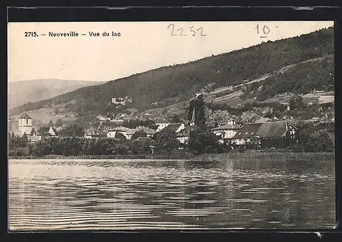 AK Neuveville, Vue du lac